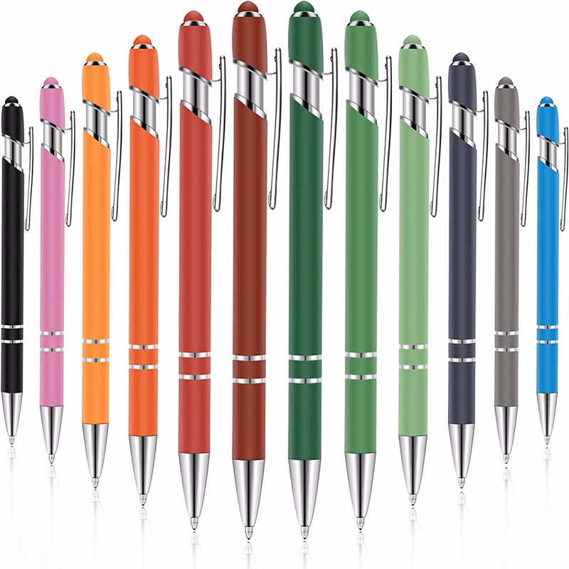 stylus retractable ballpoint pen suitable for touch screen