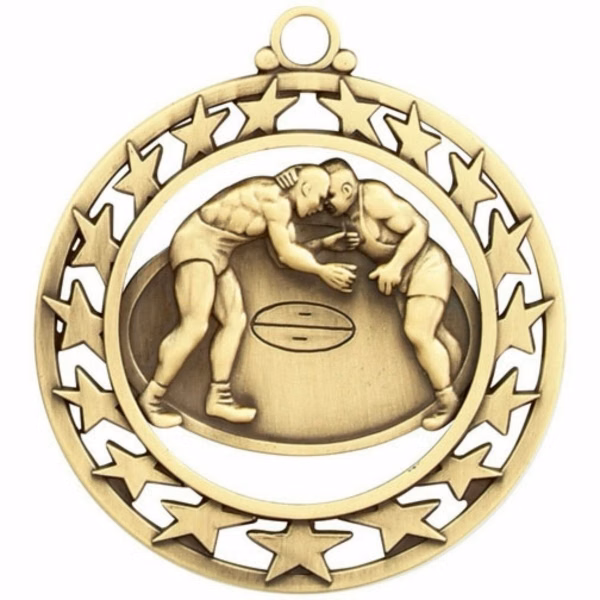 Star Border Wrestling Medal