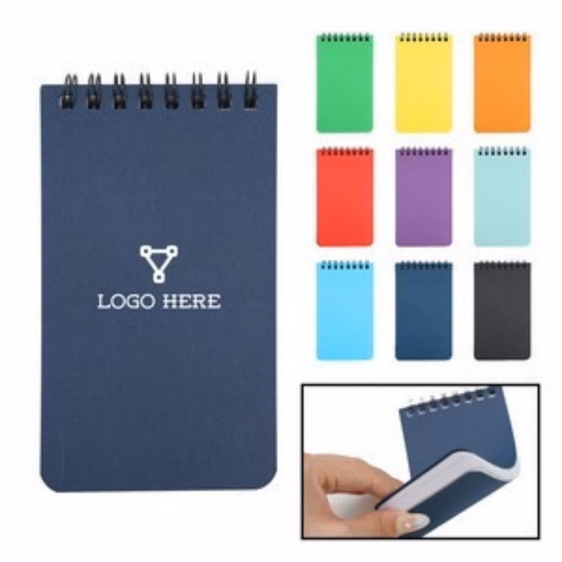 A7 Mini Top-Bound Spiral Notebook with 50 Lined Pages