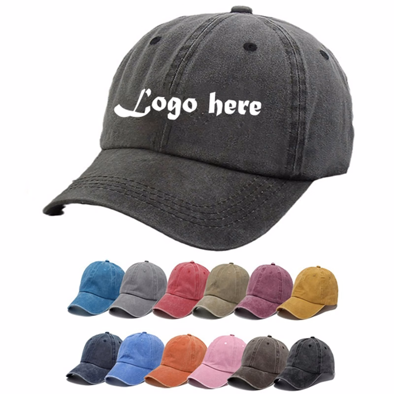 Embroidered Washed Baseball Cap