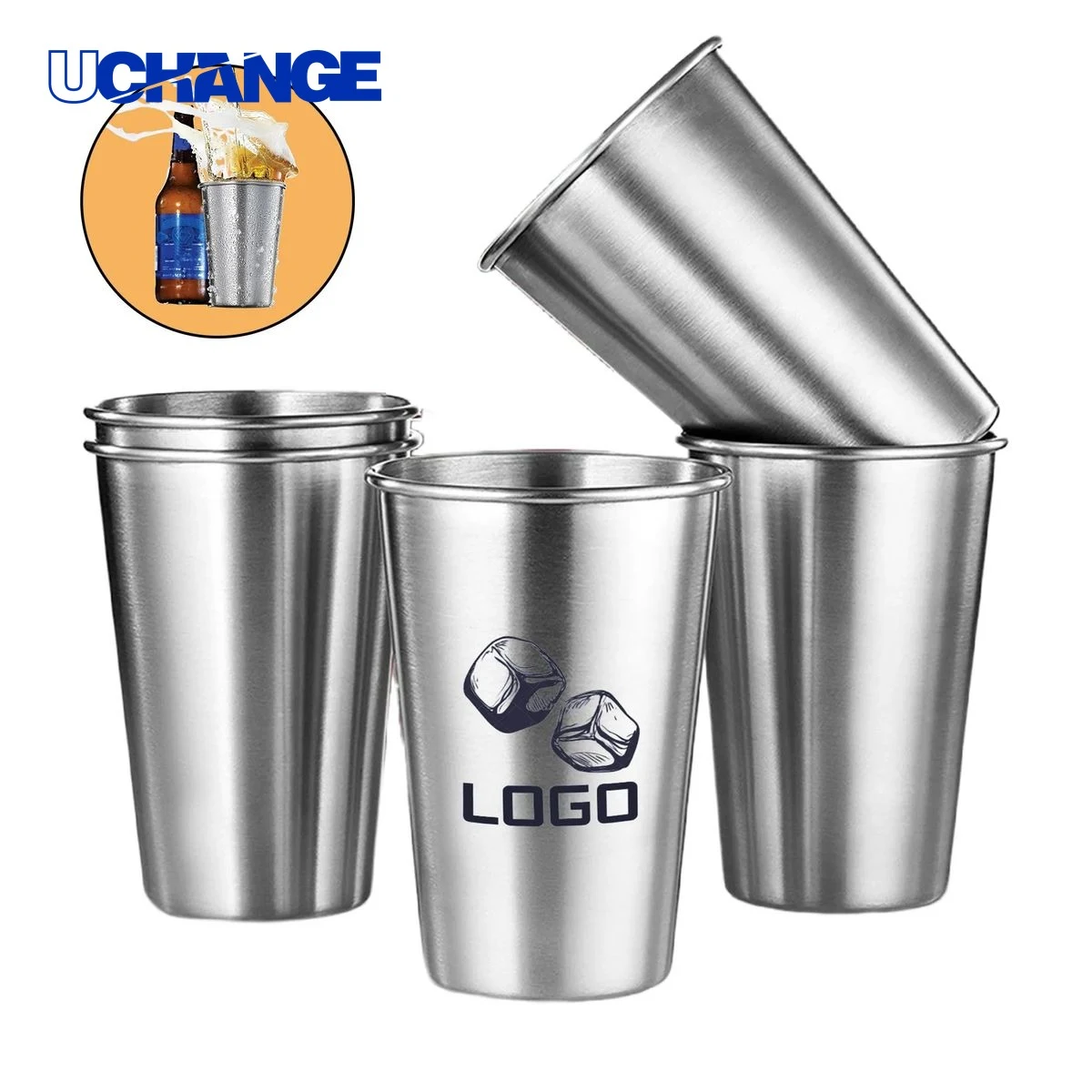 Premium Stainless Steel Pint Cup Container 1