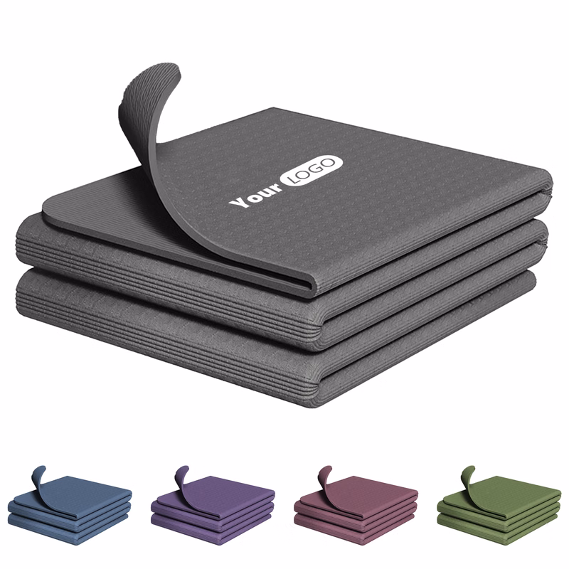 Tpe Durable Foldable Yoga Mat For Compact Convenience