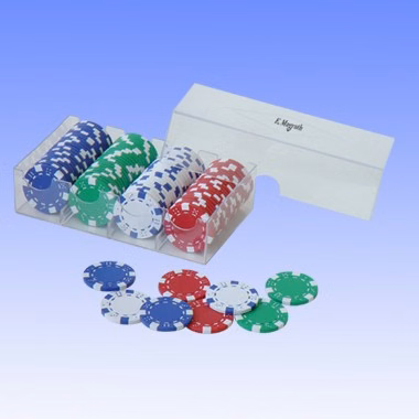 100 PCS OF COMPOSITE CLAY  PORKER CHIPS