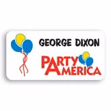 Laminated Personalized Name Badge (1" x 2") Rectangle