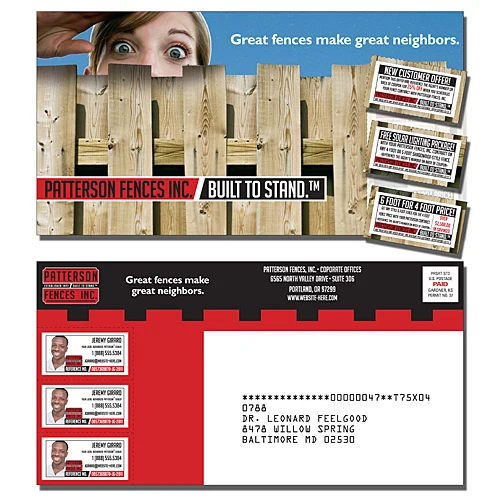 PostCard with 3 Perforated Coupons (10.5x5.5 Square Corners) 1