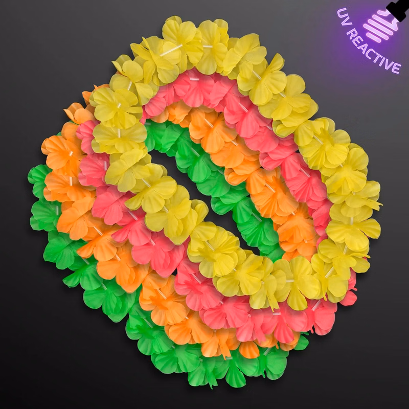 Flower Lei Necklace (Non-Light Up)