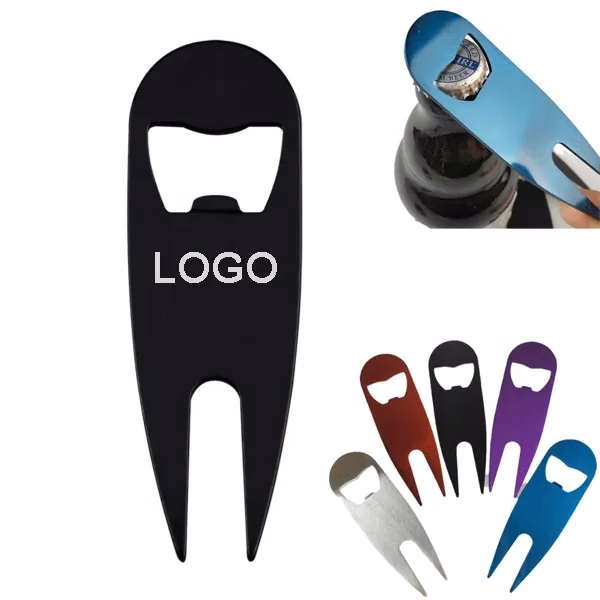 Steel Divot Bottle Opener Tool