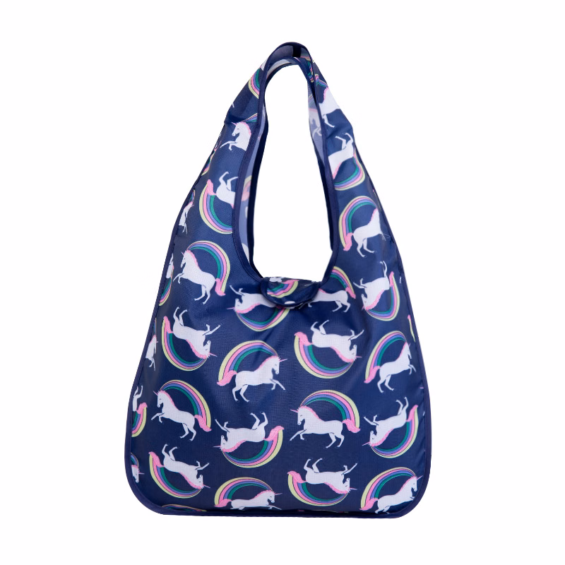 Reusable Polyester Folding Shopping Bag Portable Grocery Bag for Storage