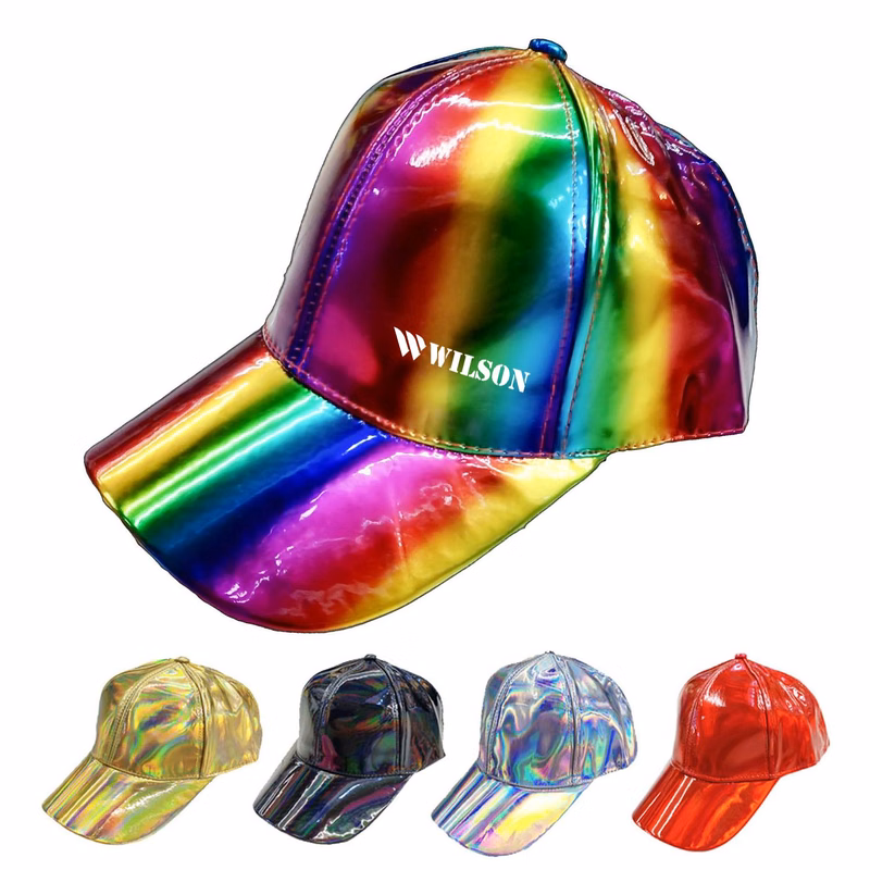 Colorful Patent Leather Baseball Cap