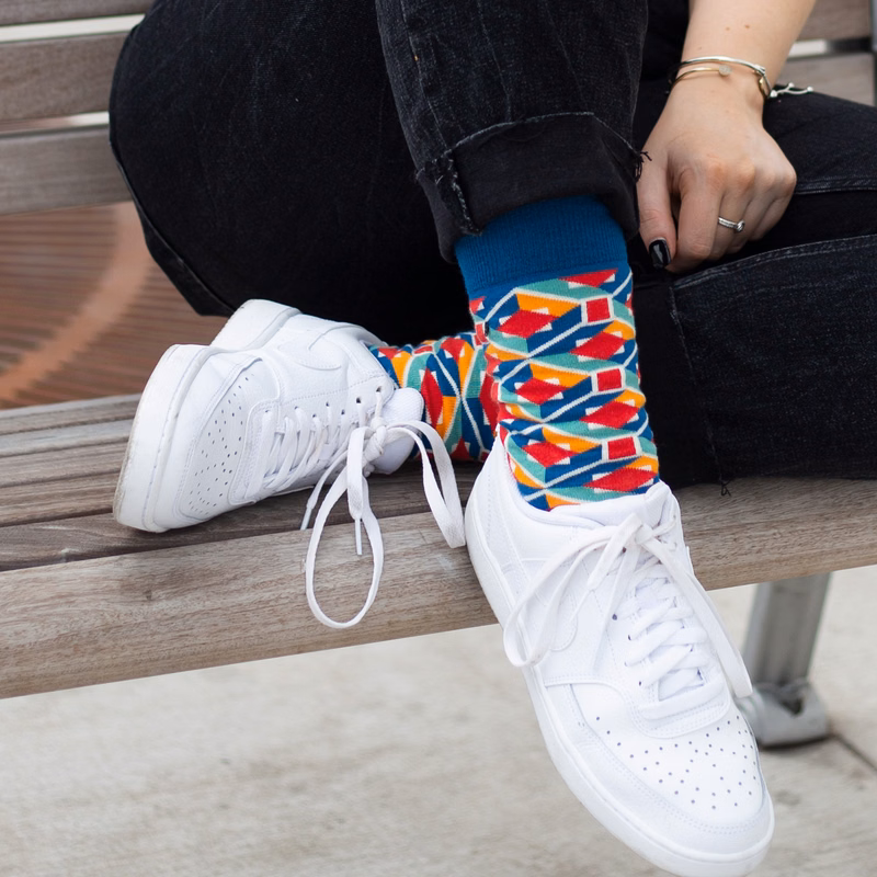 Patterned Artist Socks - Paint Your Feet with Creativity - American Made