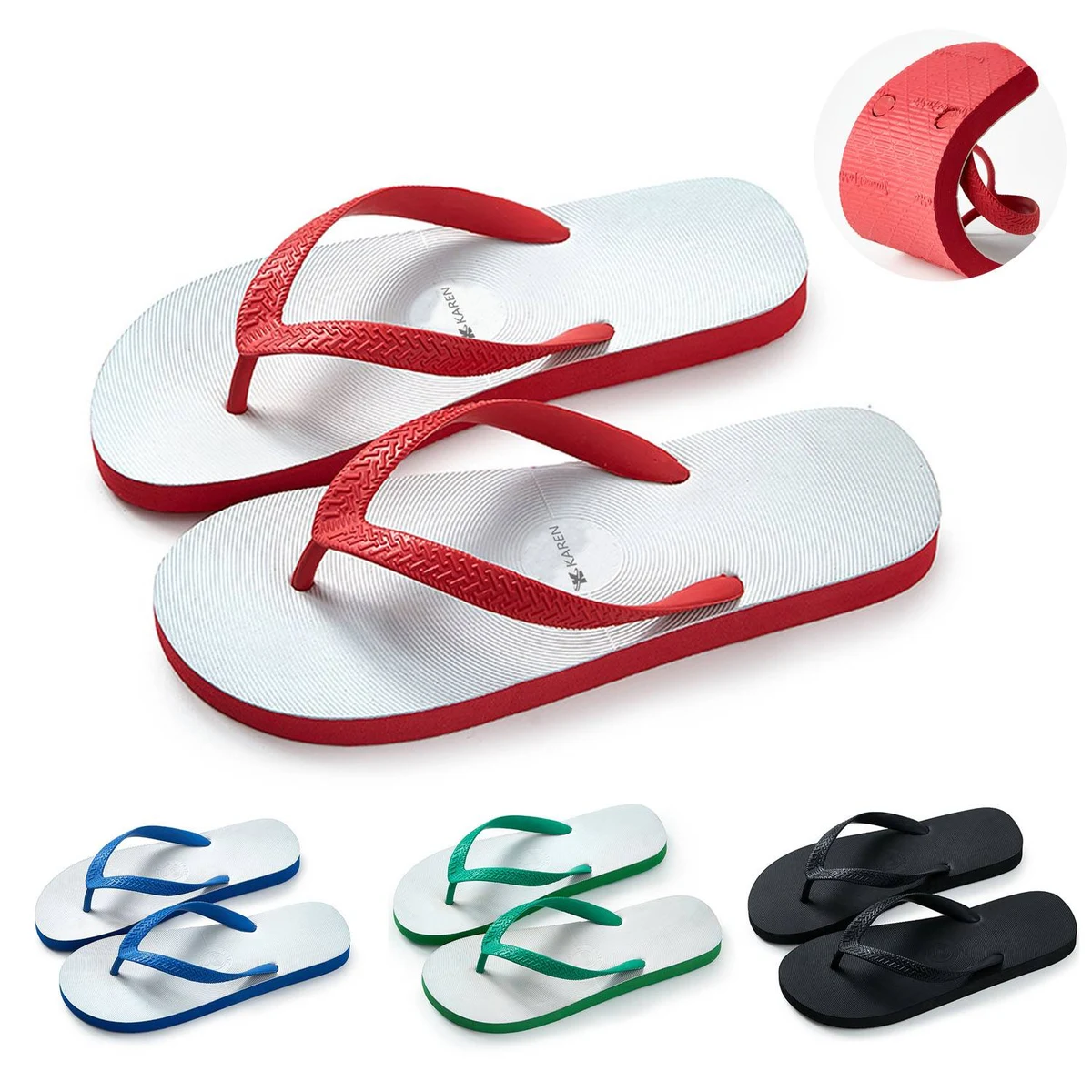 Men's Soft Rubber Anti Slip Flip Flops 1