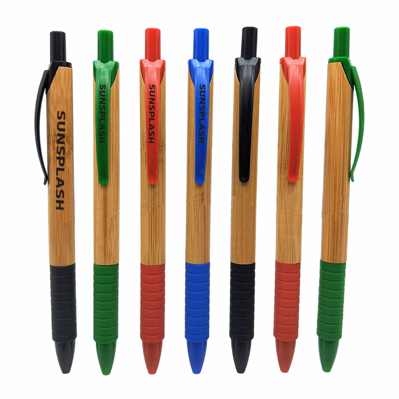 Premium Multicolor Bamboo Ballpoint Pen