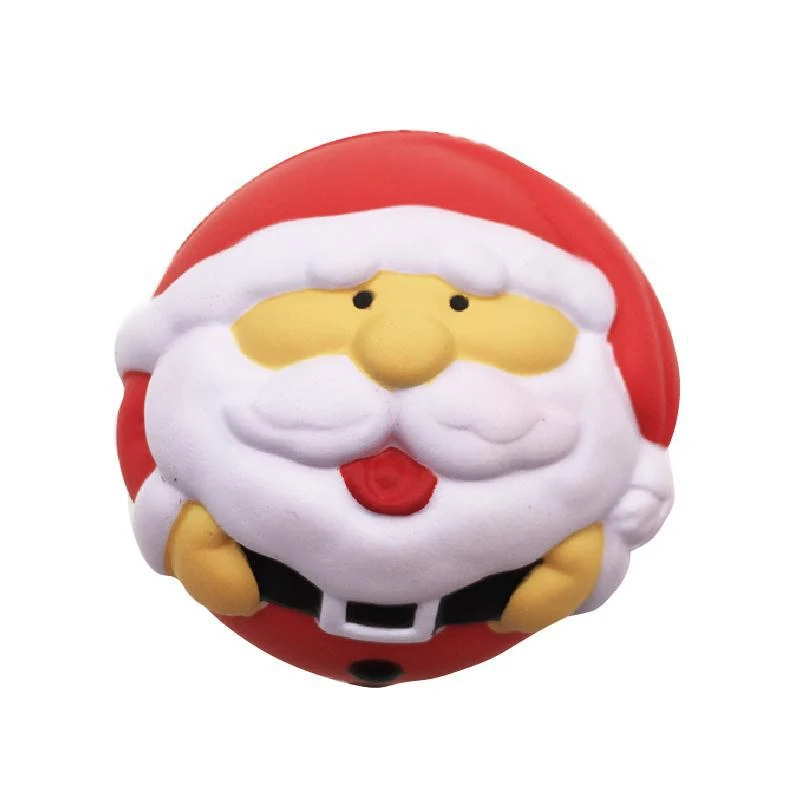 2.75" PU Foam Christmas Santa Claus Stress Reliever Ball 1