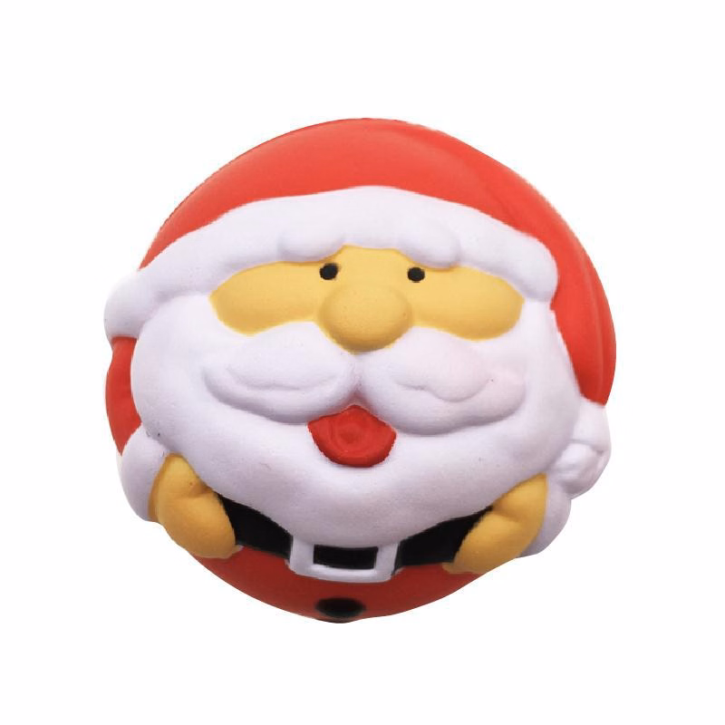 2.75" PU Foam Christmas Santa Claus Stress Reliever Ball
