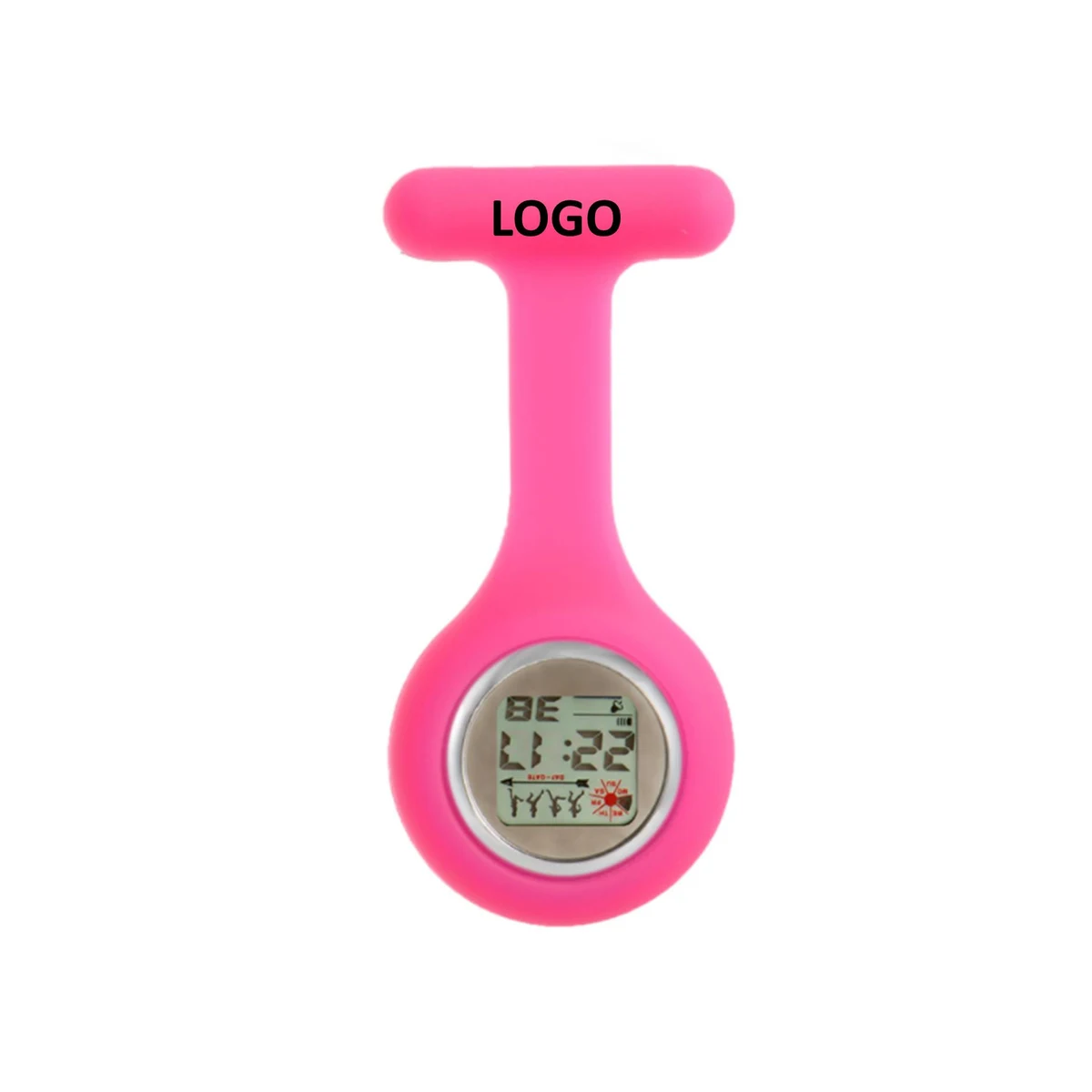 Pocket Silicone Digital Display Nurse Watch 1