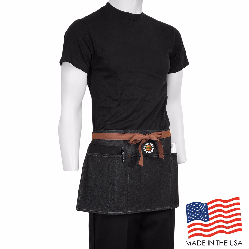 24 in. x 12 in. Denim Waist Apron with Pockets (Full Color)