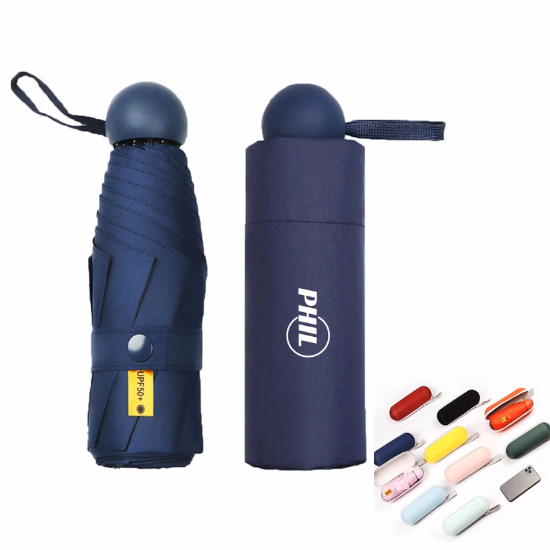 Mini Umbrella With Cute Capsule Case