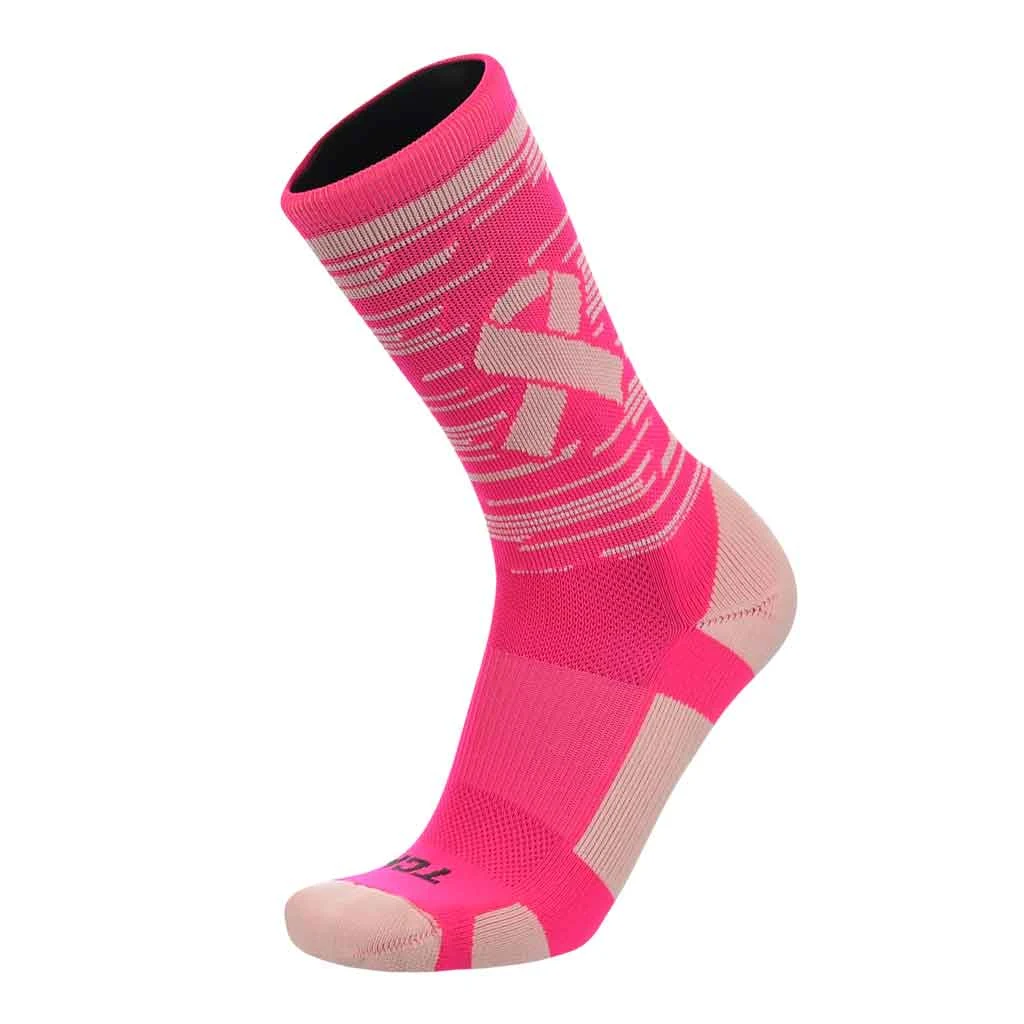 Fastline Pink Breast Cancer Awareness Crew Socks 1