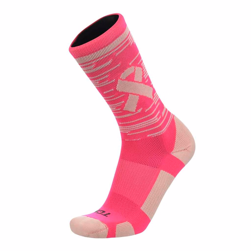 Fastline Pink Breast Cancer Awareness Crew Socks