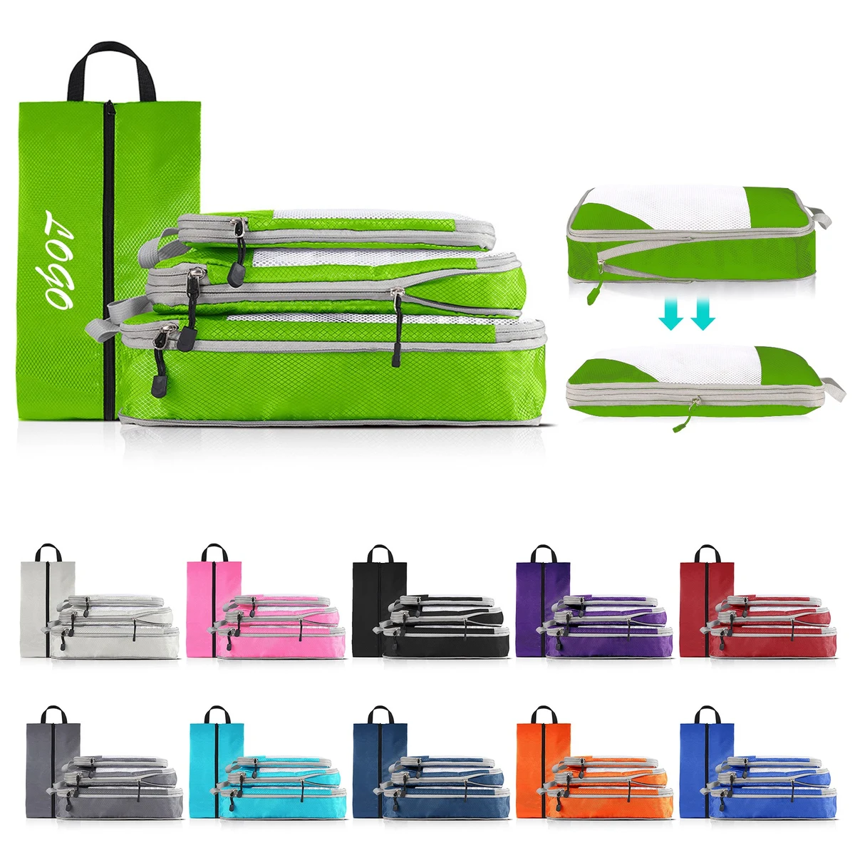 4PCS Set Compression Packing Cubes 1