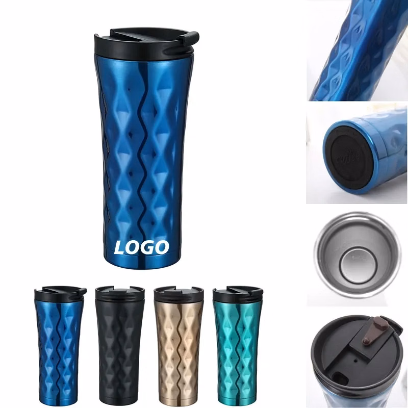 17 OZ Stainless Steel Diamond Shaped Tumbler