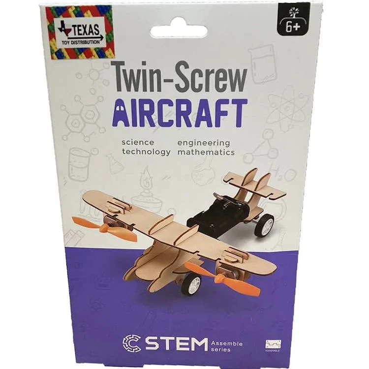 Twin-Screw Aircraft STEM Construction Kits 1