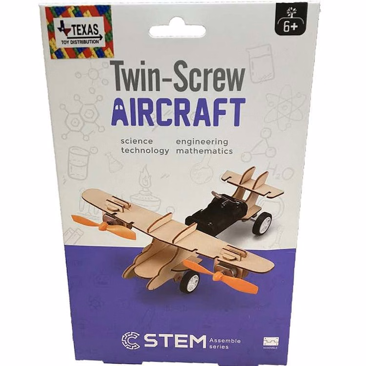 Twin-Screw Aircraft STEM Construction Kits