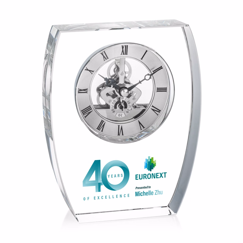 Barchus VividPrint™ Clock - Silver