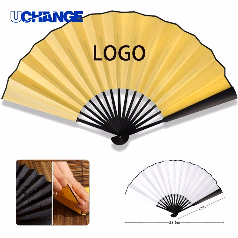 Custom Bamboo 13-Inch Folding Hand Fan