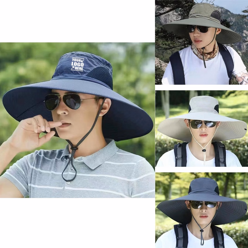Waterproof Wide Brim Bucket Foldable Boonie Sun Hat