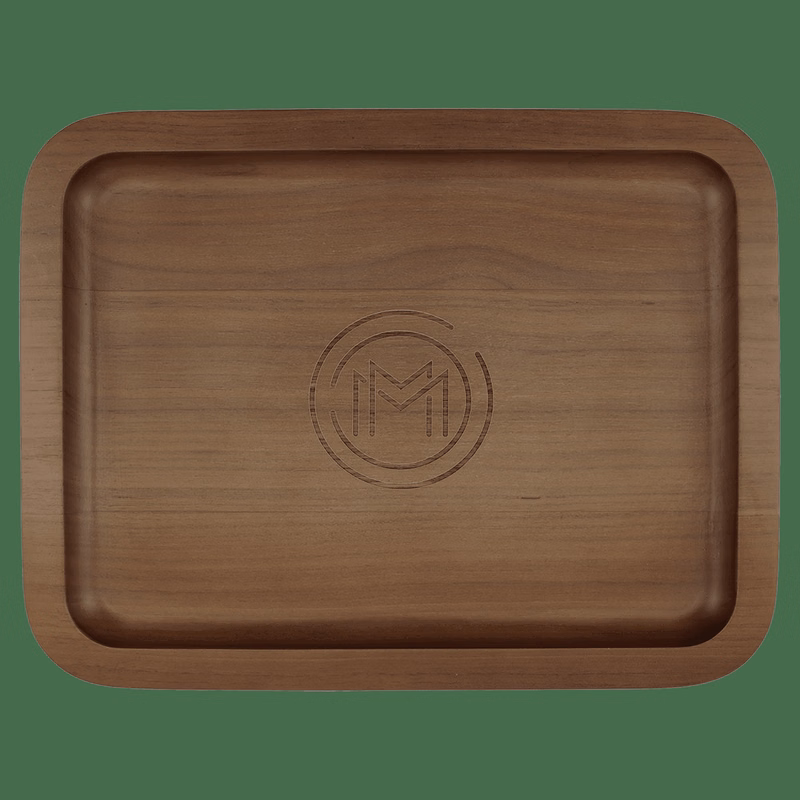 13 5/8" x 10 5/8" Walnut Tray with 9" X 12" Recessed Center