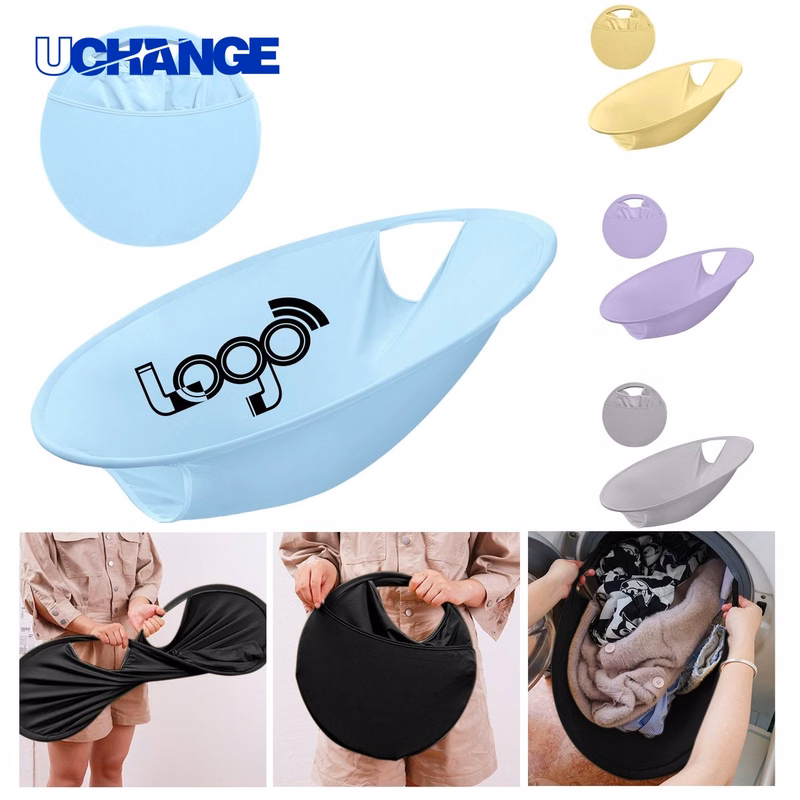 Round Foldable Laundry Organizer Basket
