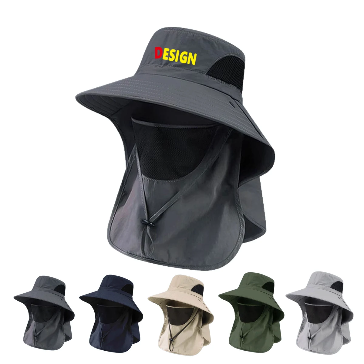 Outdoor Sun Hat With Face Cover 1