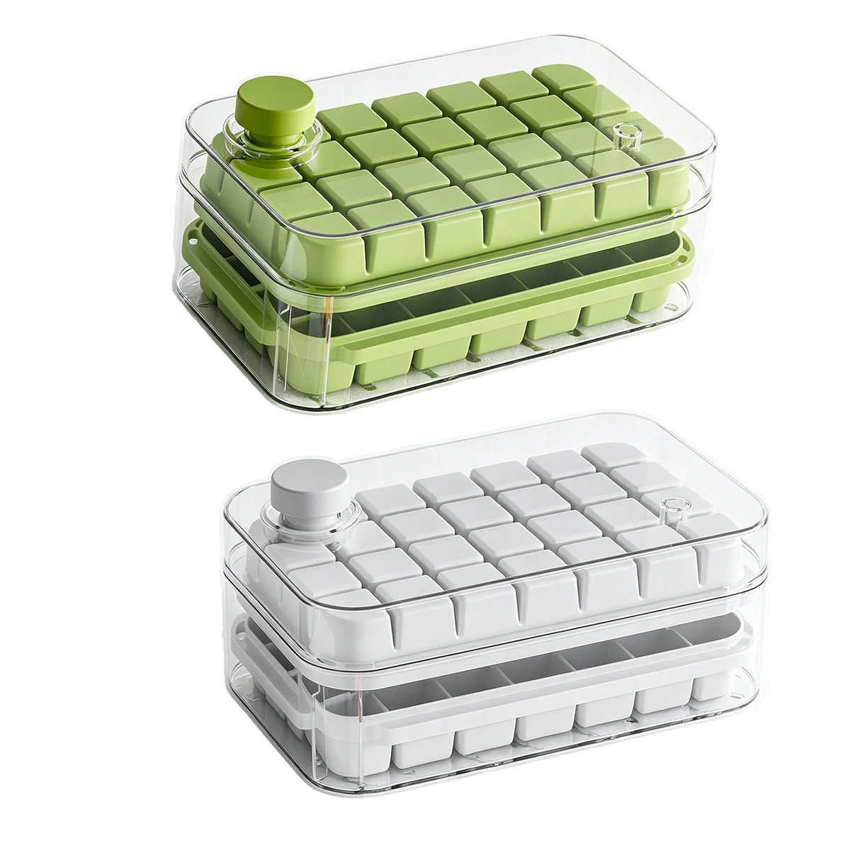 Kitchen PP Easy-Release Ice Cube Tray 1