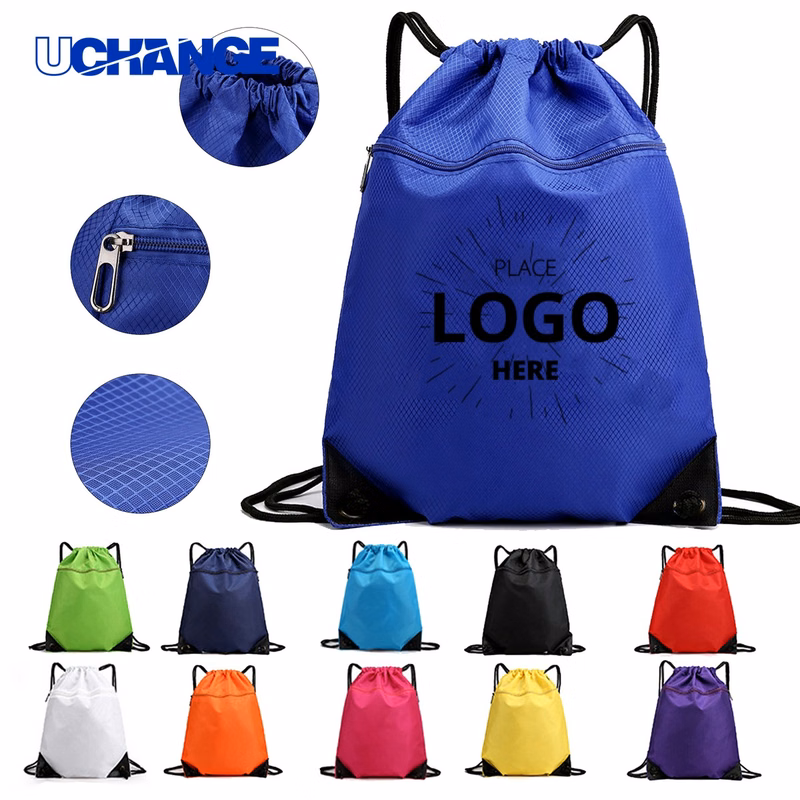 Large Zippered Cinch Backpack