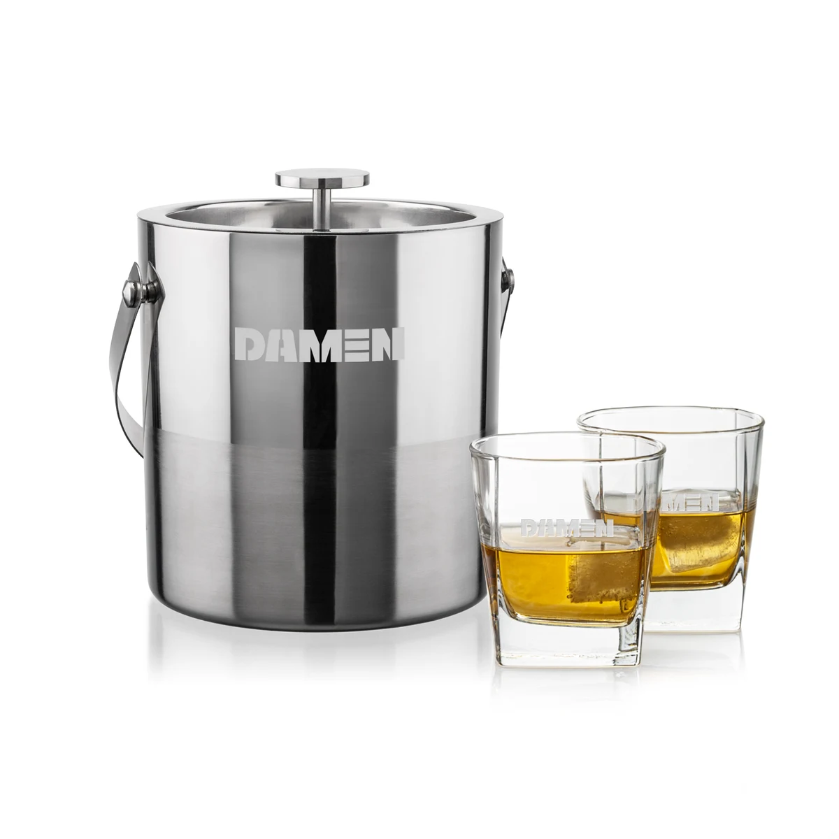 Catania Ice Bucket & Sterling On-the-Rocks Set 1