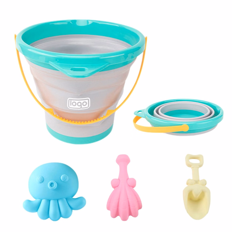 Collapsible Beach Bucket Toy Set