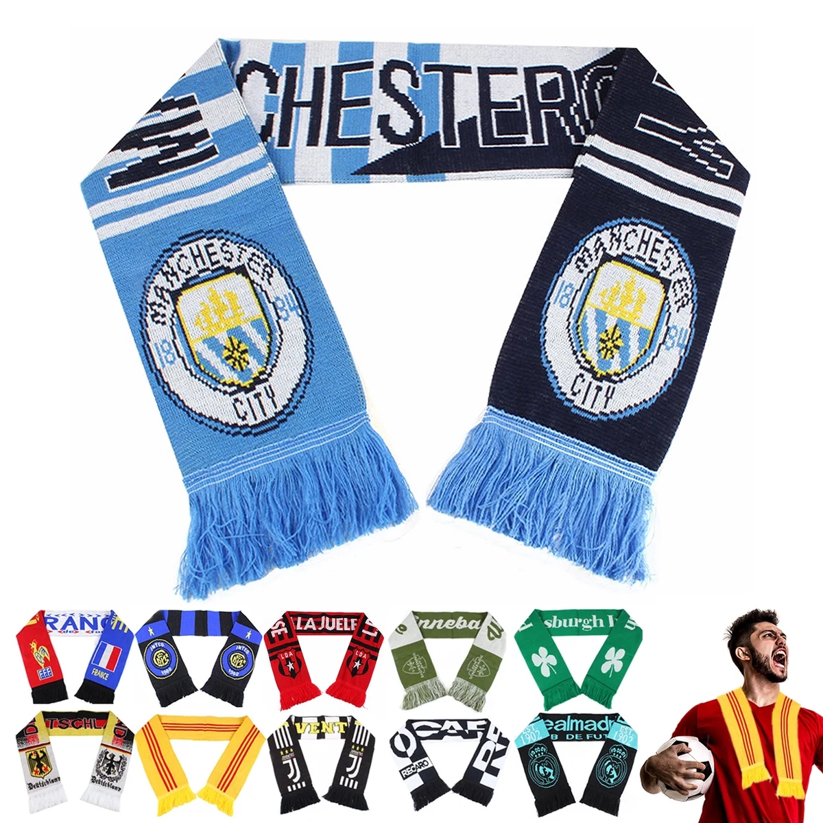Acrylic Football Scarf 1
