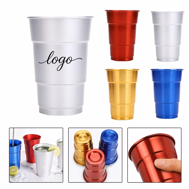 Custom 16 Oz Reusable Aluminum Cup