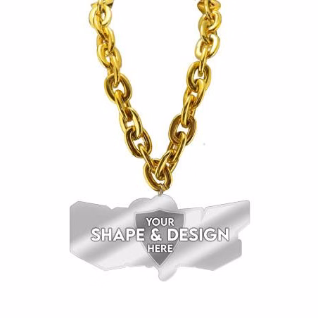Turnover Chains Medals: 7" Custom Acrylic Medal wi