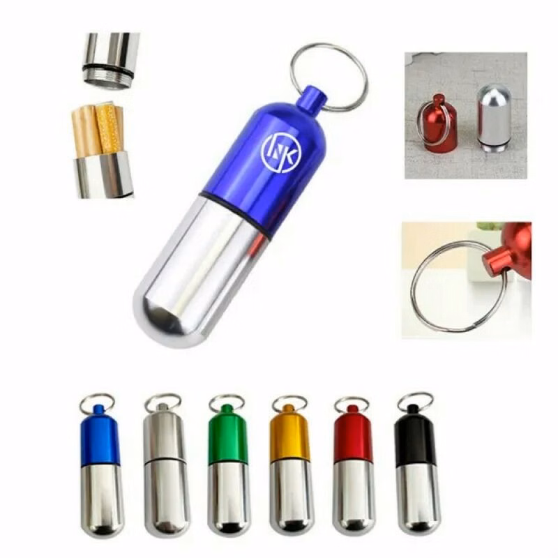 Key Chain For Capsule Pill Box