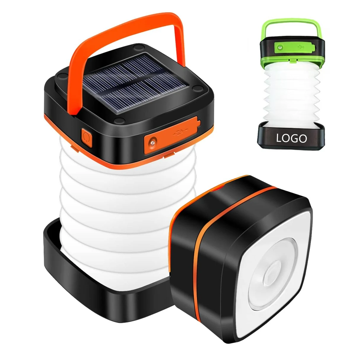 Folding USB Rechargeable Solar Camping Lantern 1