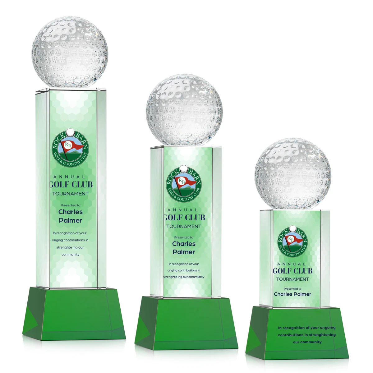Golf Ball VividPrint™ Award on Belcroft - Green 1
