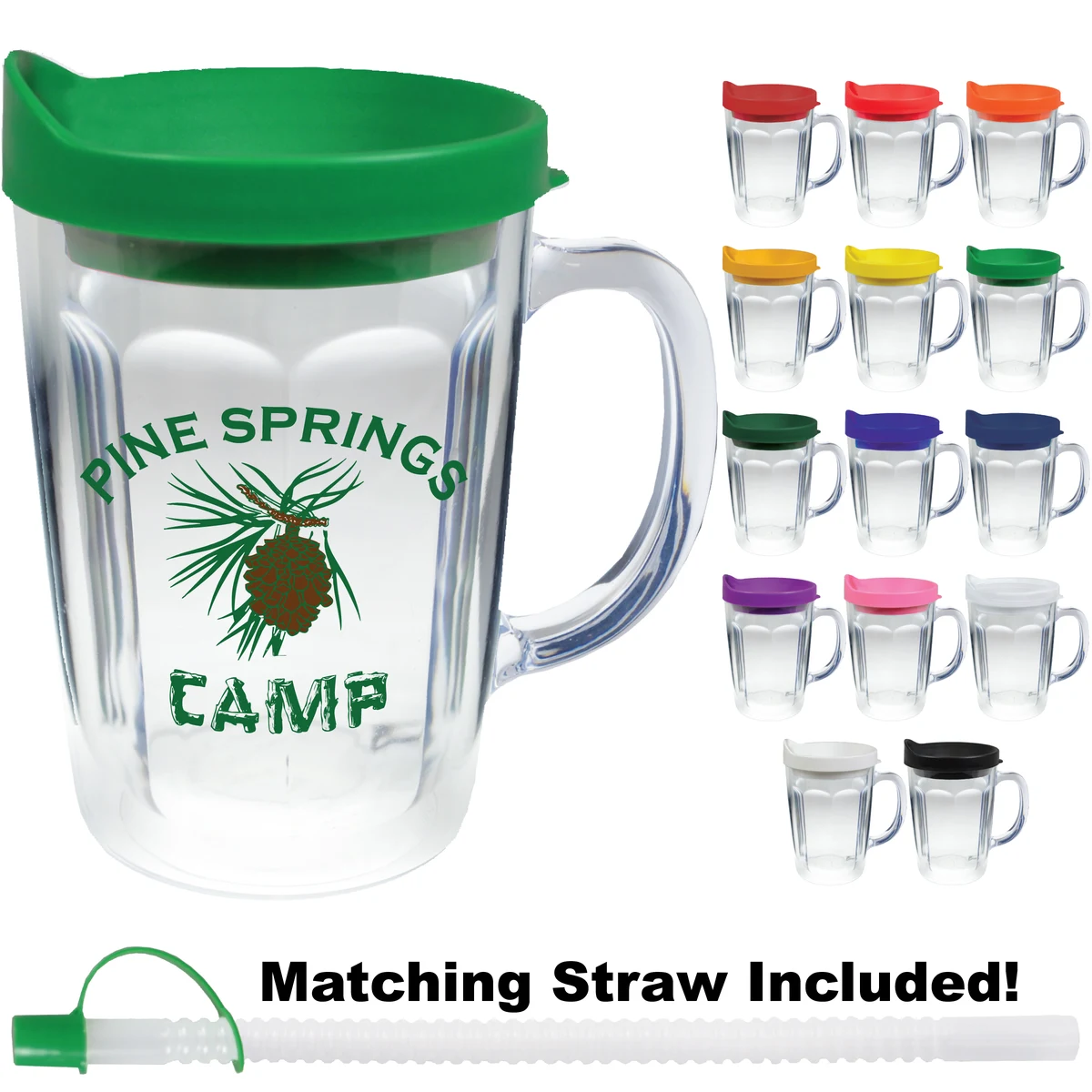 14oz Thermal Dual Walled Travel Mug - Screen Print 1