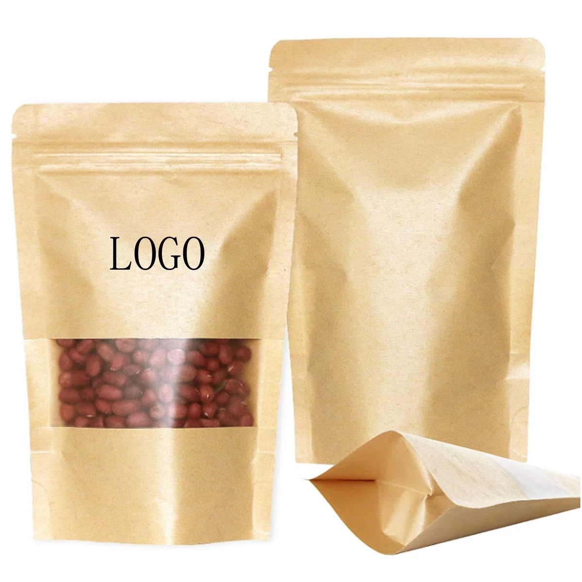 Kraft Stand Up Pouches 1