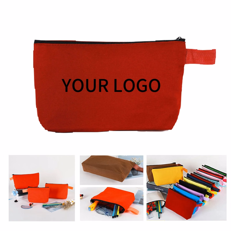 Canvas School Supplies and Makeup Bag