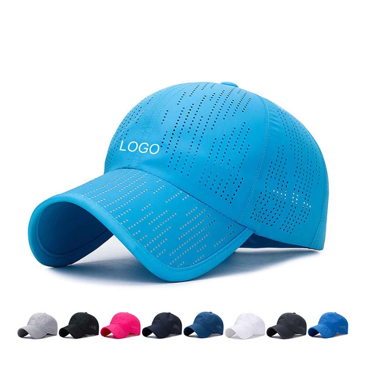 Summer Laser Cut Mesh Breathable Sports Baseball Cap 1