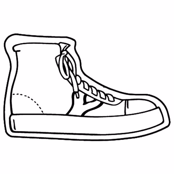High Top Shoe Magnet - Full Color