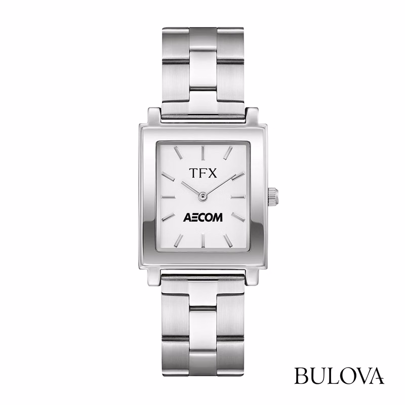 TFX by Bulova® Square Face Men's Stainless Steel Bracelet Watch