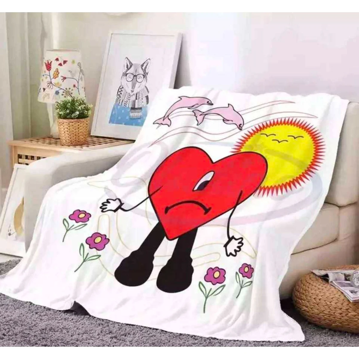 300 GSM Plush Flannel Sublimation Blanket, soft feel 25 x 50 1